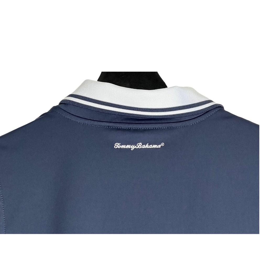 Tommy Bahama Golf Dress Womens Large Navy Blue Sleeveless Polo Shift Stretch L - Picture 4 of 8